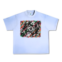 Grape Ice cowhide and serape background Urban Heavy Tee - RanaPortraitStore