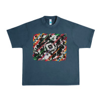 Midnight Navy cowhide and serape background Urban Heavy Tee - RanaPortraitStore
