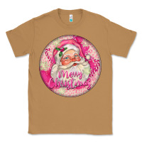 Toasted Coconut Pink Merry Christmas Santa Classic Tee - FaDigitalArtStudio