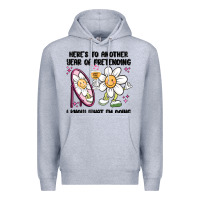 Heather Grey here's to another year of pretending i know what i Premium Hoodie - MaliasSmallBusiness