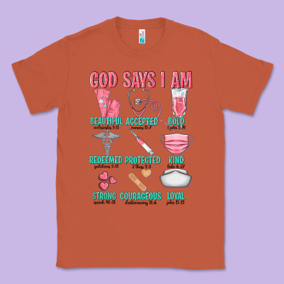 God Says I Am Classic Tee Designed By Texasbilliewilder