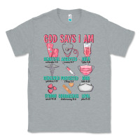 Heather Grey god says i am Classic Tee - texasbilliewilder
