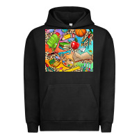 Pigment Black school elements Urban Hoodie - NancyCooperArtShop