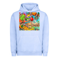 Pigment Grape Ice school elements Urban Hoodie - NancyCooperArtShop