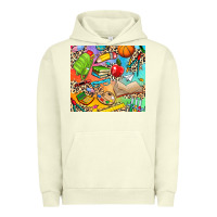 Pigment Pistachio school elements Urban Hoodie - NancyCooperArtShop