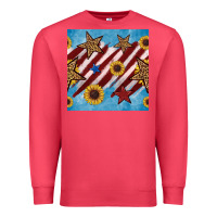 Cardinal western star with sunflower seamless pattern Premium Sweatshirt - BundleAndBundleShop