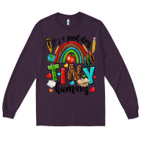 Plum it s a good day tiny humans Long Sleeve Tee - texasbilliewilder