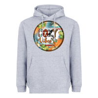 Heather Grey cozy vibes earrings Heavyweight Hoodie - BundleAndBundleShop