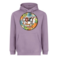 Lavender cozy vibes earrings Heavyweight Hoodie - BundleAndBundleShop