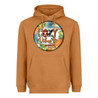 Meerkat cozy vibes earrings Heavyweight Hoodie - BundleAndBundleShop