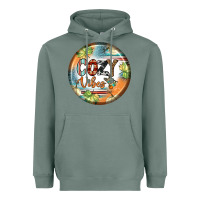 Sage cozy vibes earrings Heavyweight Hoodie - BundleAndBundleShop