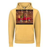 Vintage Mustard Christmas truck Vintage Hoodie - AdoDesignShop