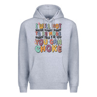 Heather Grey i will not water myself down to be more digestible Premium Hoodie - MaliasSmallBusiness