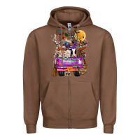 Chestnut Hallloween Farm animals Truck Zipper Hoodie - CowhideDigitalArt