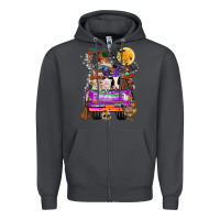 Smoke Hallloween Farm animals Truck Zipper Hoodie - CowhideDigitalArt