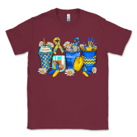 Burgundy down syndrome coffee cups Classic Tee - Zillion Design Studio
