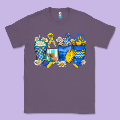 Down Syndrome Coffee Cups Classic Tee Designed By Zillion Design Studio