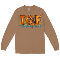 Toasted Coconut tgif thank goodness it s fall Long Sleeve Tee - Zillion Design Studio