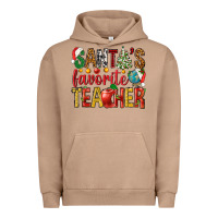 Pigment Burro santas favorite teacher Urban Hoodie - NancyCooperArtShop