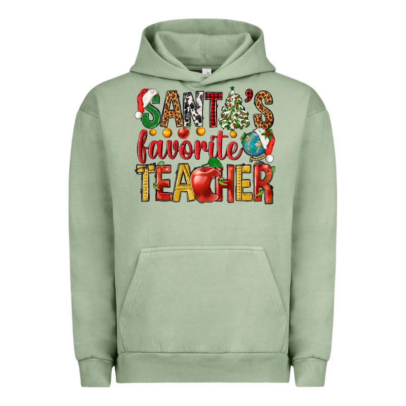 Santas Favorite Teacher Urban Hoodie by NancyCooperArtShop | Teevron