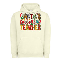 Pigment Pistachio santas favorite teacher Urban Hoodie - NancyCooperArtShop