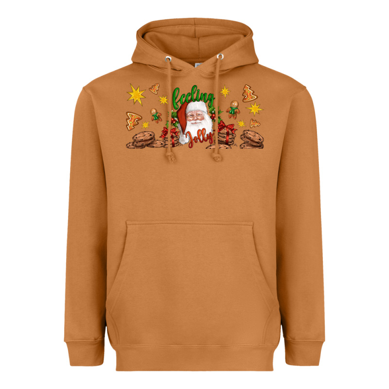 Christmas Feeling Jolly Santa Heavyweight Hoodie by Artiststas | Teevron