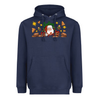 Navy Christmas feeling jolly santa Heavyweight Hoodie - Artiststas