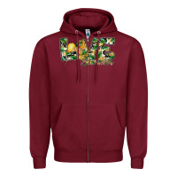 Burgundy love summer lemon Zipper Hoodie - SublimationCraftShop