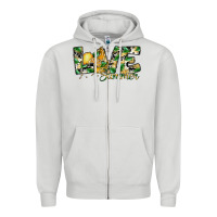 Dove Grey love summer lemon Zipper Hoodie - SublimationCraftShop