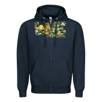 Navy love summer lemon Zipper Hoodie - SublimationCraftShop