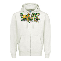 Oatmeal Heather love summer lemon Zipper Hoodie - SublimationCraftShop