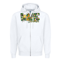 White love summer lemon Zipper Hoodie - SublimationCraftShop