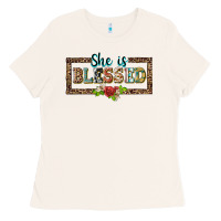 Bone she is blesssed floral Ladies Tee - BarkalooDesign