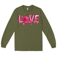 Army Green love breast cancer Long Sleeve Tee - Zillion Design Studio