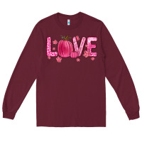 Burgundy love breast cancer Long Sleeve Tee - Zillion Design Studio