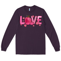 Plum love breast cancer Long Sleeve Tee - Zillion Design Studio
