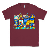 Burgundy down syndrome coffee cups Classic Tee - Zillion Design Studio