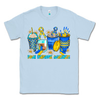 Dusty Blue down syndrome coffee cups Classic Tee - Zillion Design Studio