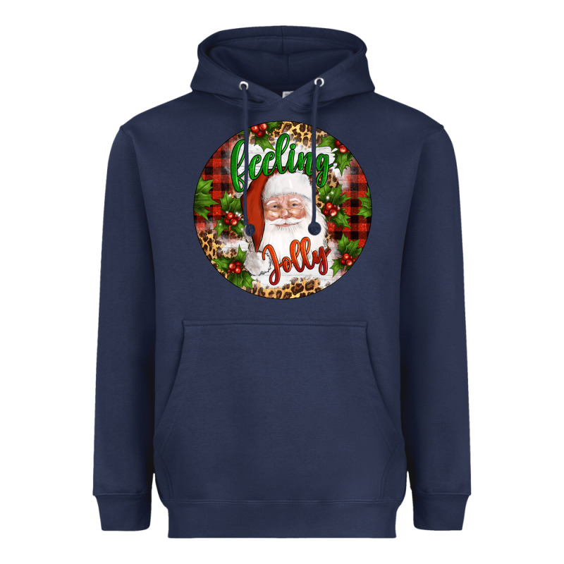 Christmas Feeling Jolly Santa Heavyweight Hoodie by Artiststas | Teevron