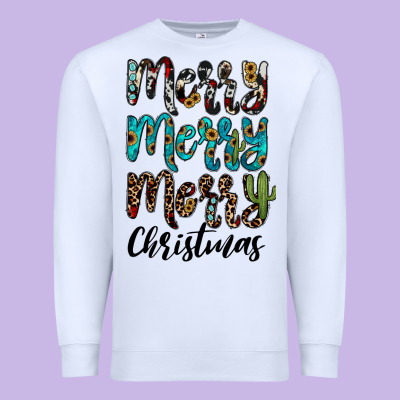 Merry Christmas Premium Sweatshirt Designed By Jahusdesignshop