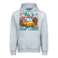 Heather Grey this is how i roll Urban Hoodie - NancyCooperArtShop