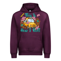 Mauve Wine this is how i roll Urban Hoodie - NancyCooperArtShop