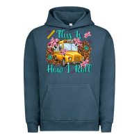 Pigment Midnight Navy this is how i roll Urban Hoodie - NancyCooperArtShop