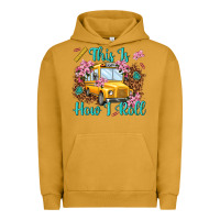 Pigment Peanut Butter this is how i roll Urban Hoodie - NancyCooperArtShop