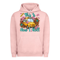 Pigment Salmon this is how i roll Urban Hoodie - NancyCooperArtShop