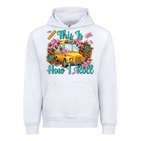 White this is how i roll Urban Hoodie - NancyCooperArtShop