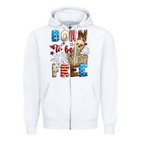 Born To Be Free With Skeleton 4th Of July Zipper Hoodie | Teevron