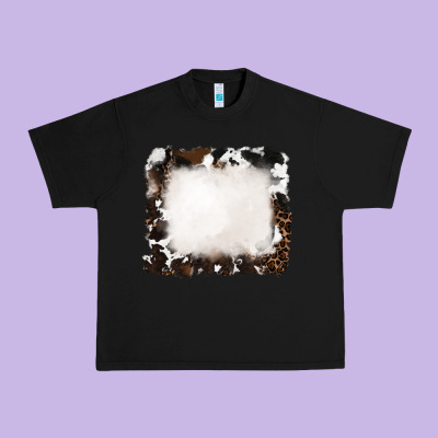 Urban Heavy Tee cowhide and leopard background