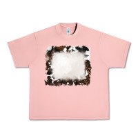 Salmon cowhide and leopard background Urban Heavy Tee - RanaPortraitStore