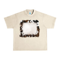 Sandshell cowhide and leopard background Urban Heavy Tee - RanaPortraitStore